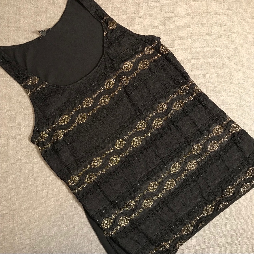 Express - Tank with Gold Accents